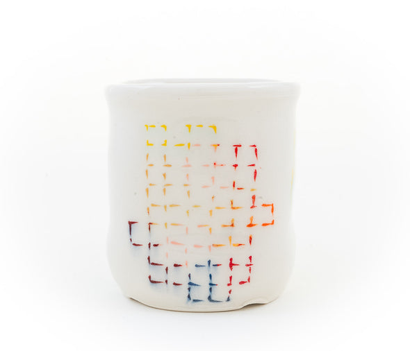 Monsters and Color Grid Espresso Cup (c-3070) 6 fl oz