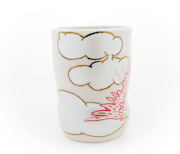 Bear Riding on a Bird Cup(c-3078) 13 fl oz