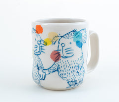 Rabbits Holding Hands Cup (c-3169) 12 fl oz