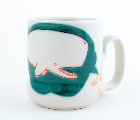 Whale and Bird Cup (c-3178) 12 fl oz