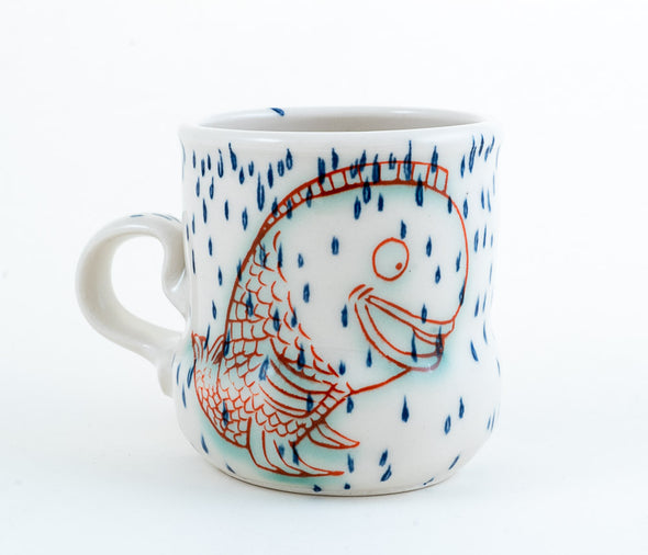 Fish in Rain Cup (c-3183) 10 fl oz