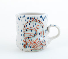 Fish in Rain Cup (c-3183) 10 fl oz