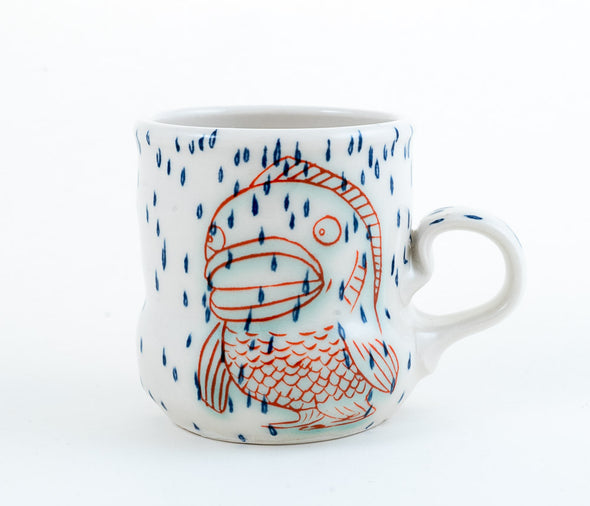 Fish in Rain Cup (c-3183) 10 fl oz