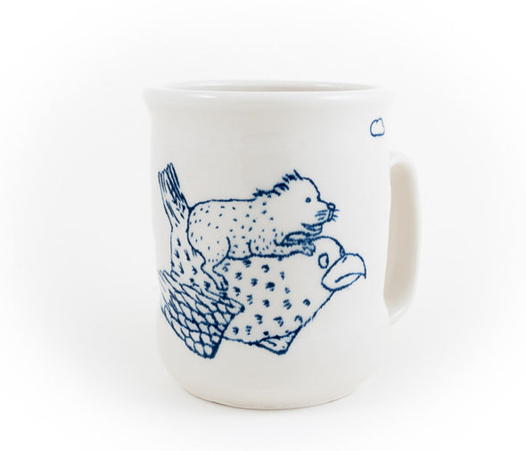 Bear Riding on Bird Cup (c-3191) 16 fl oz