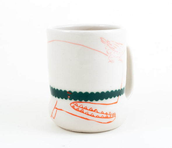 Whale and Bird Cup (c-3201) 12 fl oz