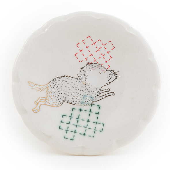 Dog Dessert Plate (ps-760)